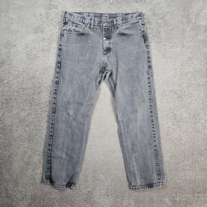 Wrangler Relaxed Fit Jeans Mens 34x30 Gray Denim Cotton Workwear Pants